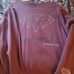 Diamond Supply Co. Maroon Sweatshirt